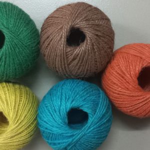 Color jute twines