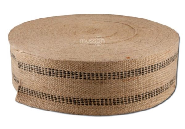 All types of jute  webbing in various widths and weights